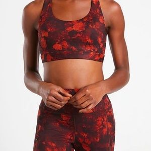 Athleta Floral ULTIMATE Sports Bra
